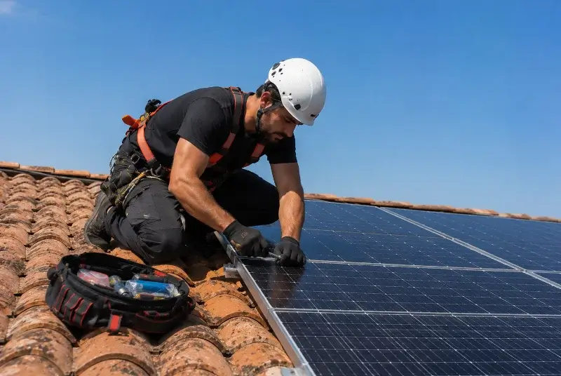 Maintenance et monitoring de panneaux solaires à Euzet