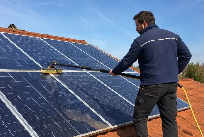 Nettoyage et entretien de panneaux solaires à Euzet
